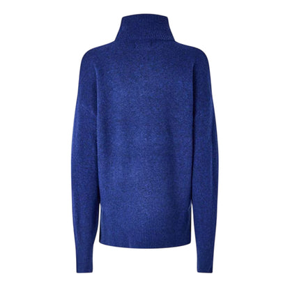 Blue - Back - Pieces Womens-Ladies Relaxed Fit Sweatshirt