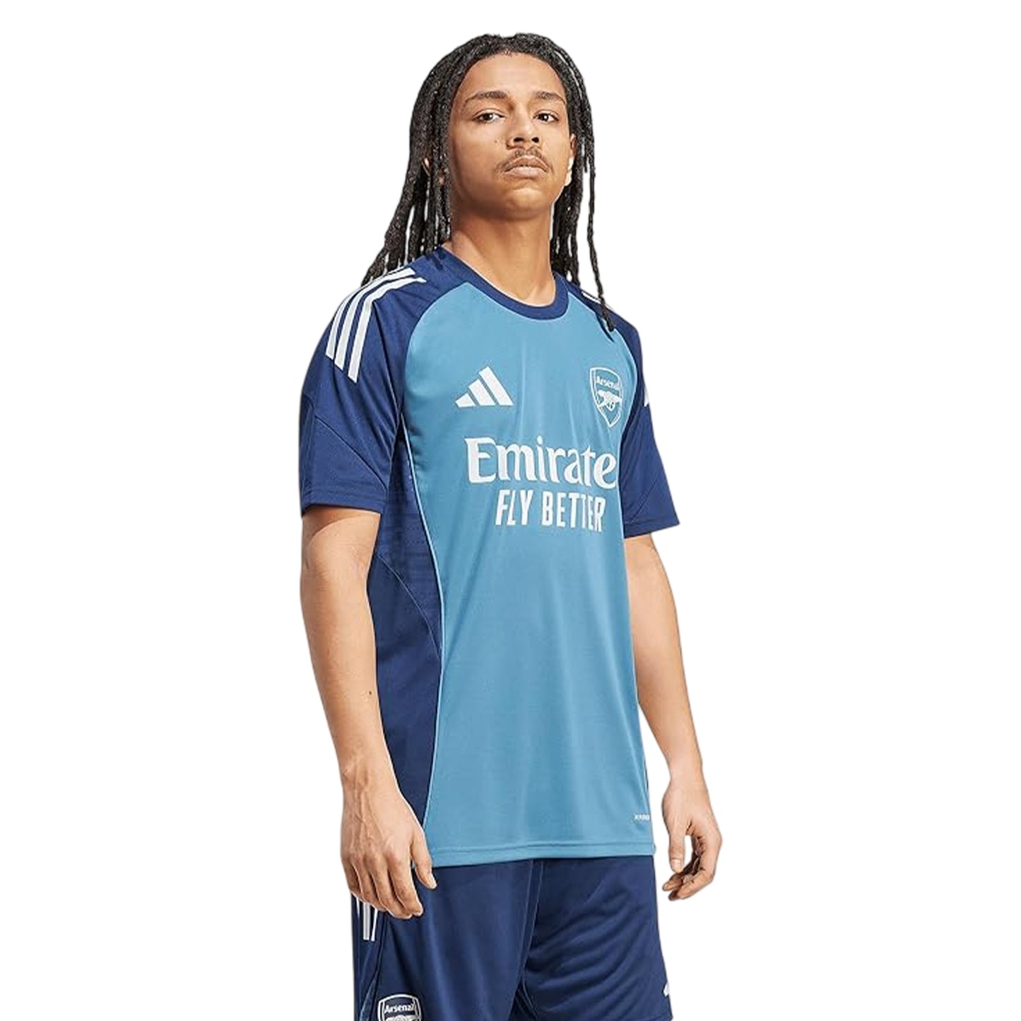 Blue - Side - Adidas Mens Tiro 25 Competition Training Jersey
