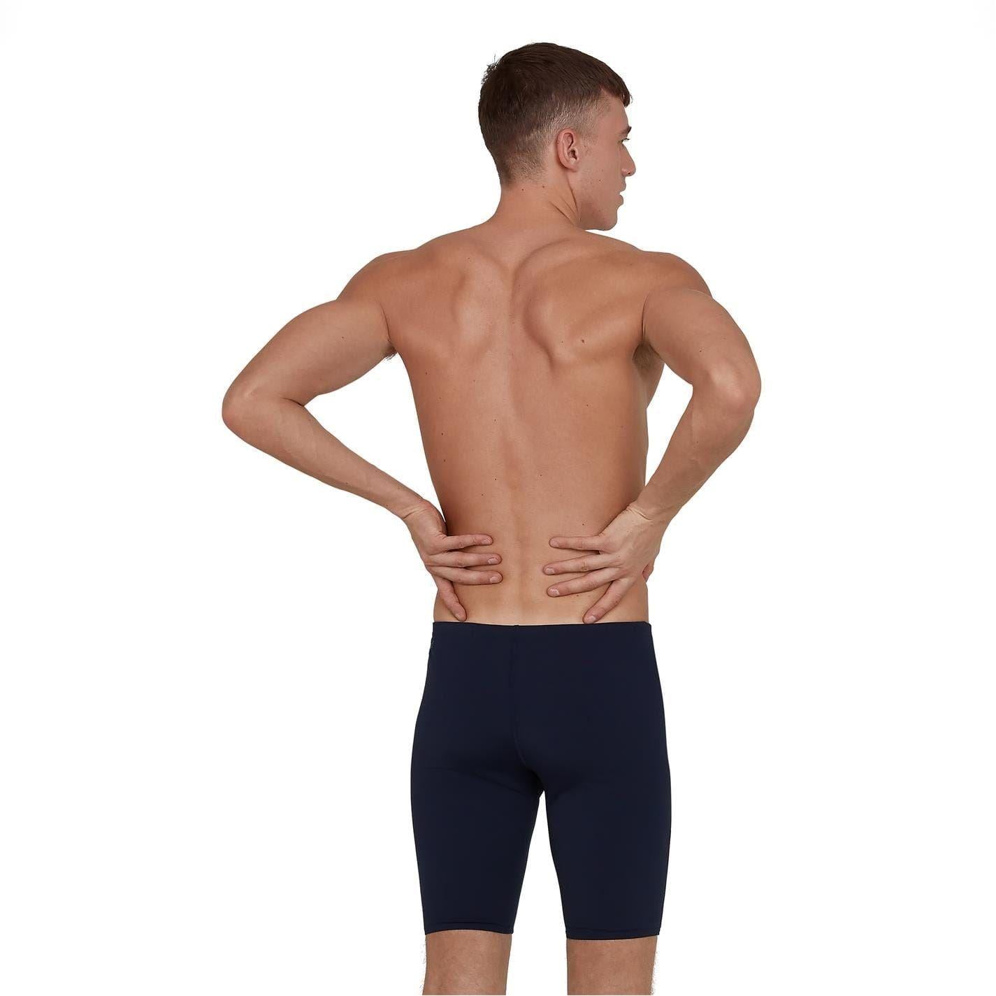 Navy - Back - Speedo Mens Endurance+ Swim Shorts