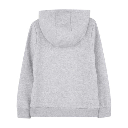 Grey - Back - Boss Childrens-Kids Contrast Line Hoodie