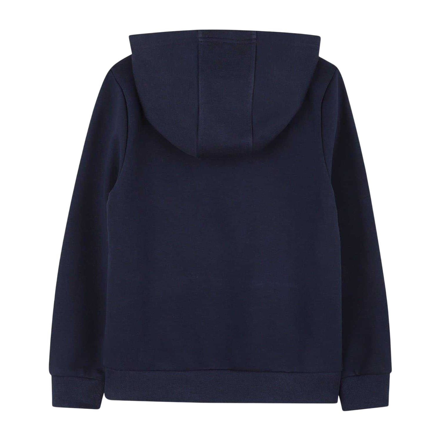 Navy - Back - Boss Childrens-Kids Contrast Line Hoodie