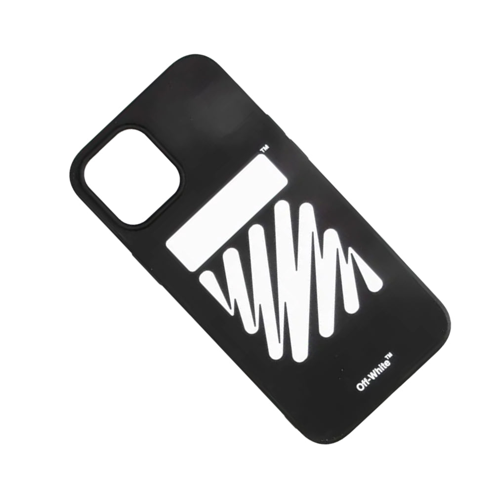 Black-White - Back - Off White iPhone 12 Pro Max Compatible Diagonal Phone Case