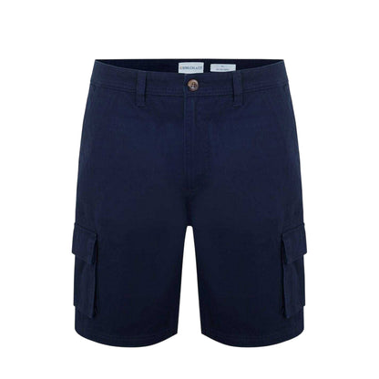 Navy - Front - SoulCal Mens Plain Cargo Shorts