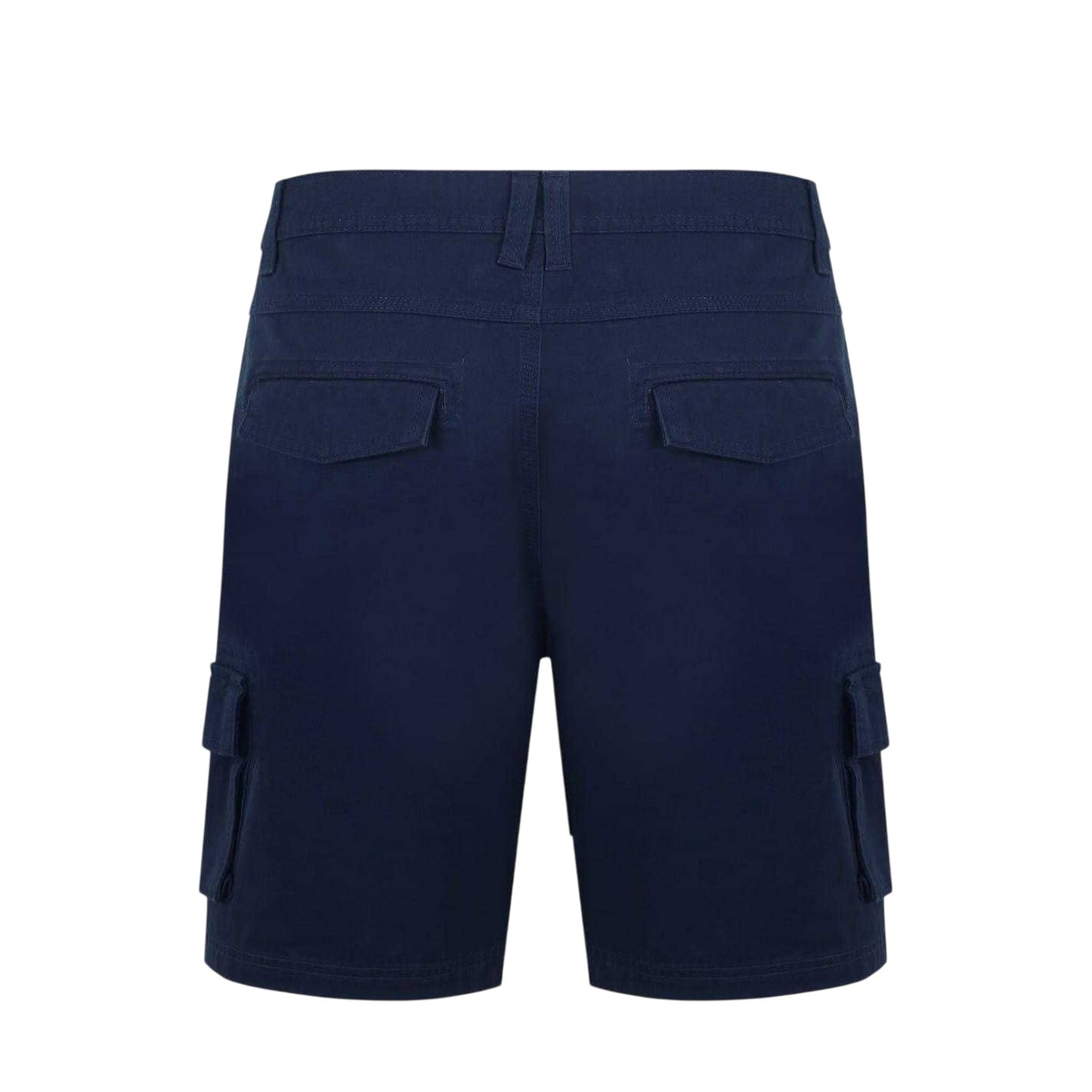 Navy - Back - SoulCal Mens Plain Cargo Shorts