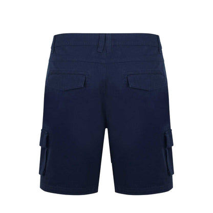 Navy - Back - SoulCal Mens Plain Cargo Shorts