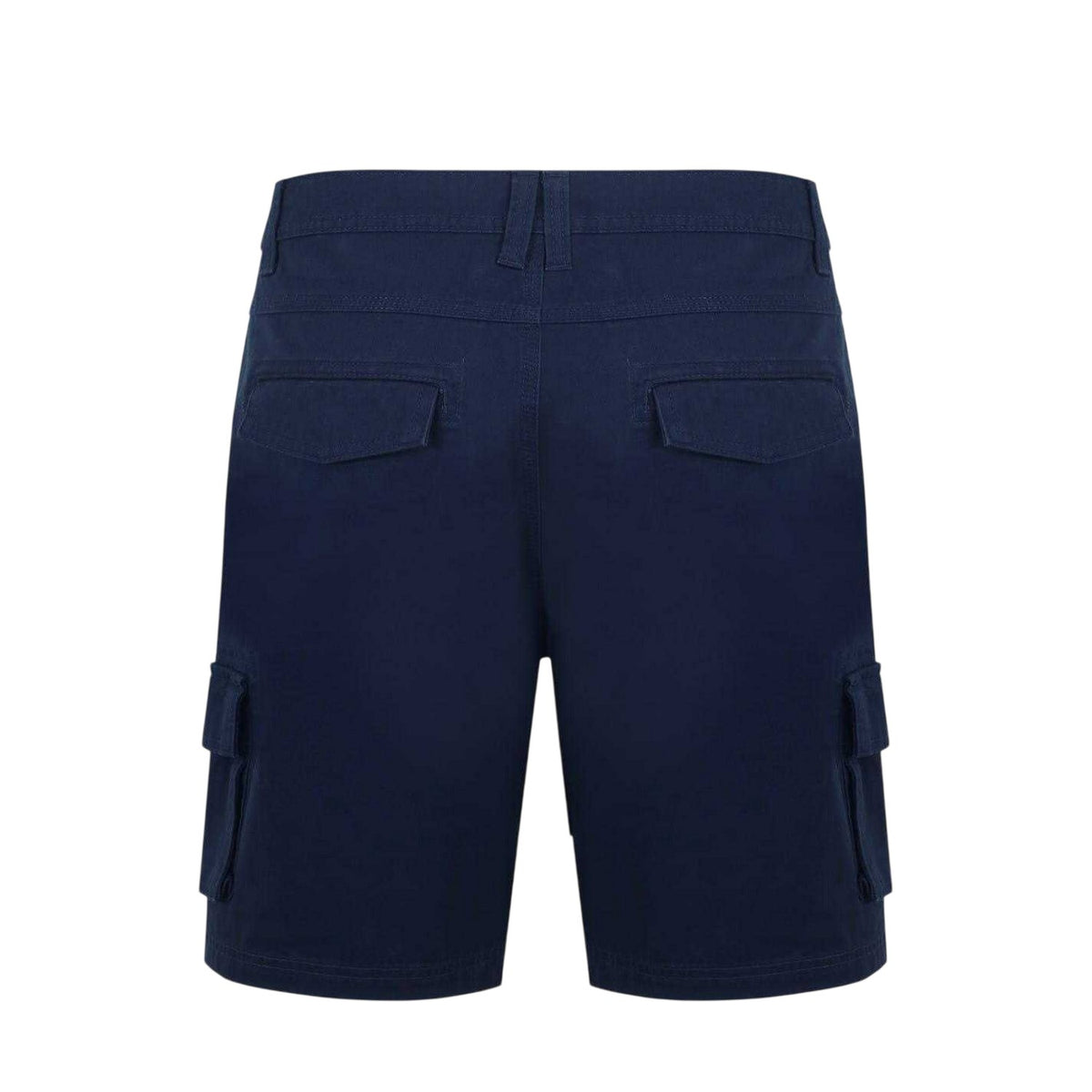 Navy - Back - SoulCal Mens Plain Cargo Shorts