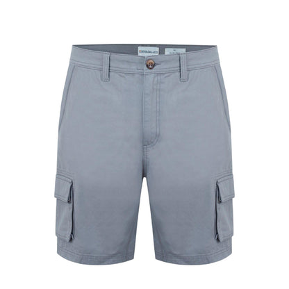 Light Grey - Front - SoulCal Mens Plain Cargo Shorts