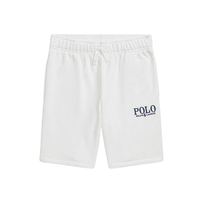 White - Front - Ralph Lauren Childrens-Kids Polo Logo Shorts