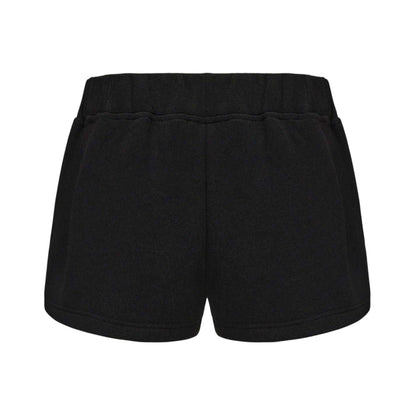 Black - Back - Slazenger Womens-Ladies Fleece Shorts