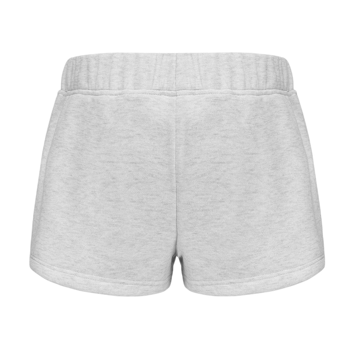 Ice Grey Marl - Back - Slazenger Womens-Ladies Fleece Shorts