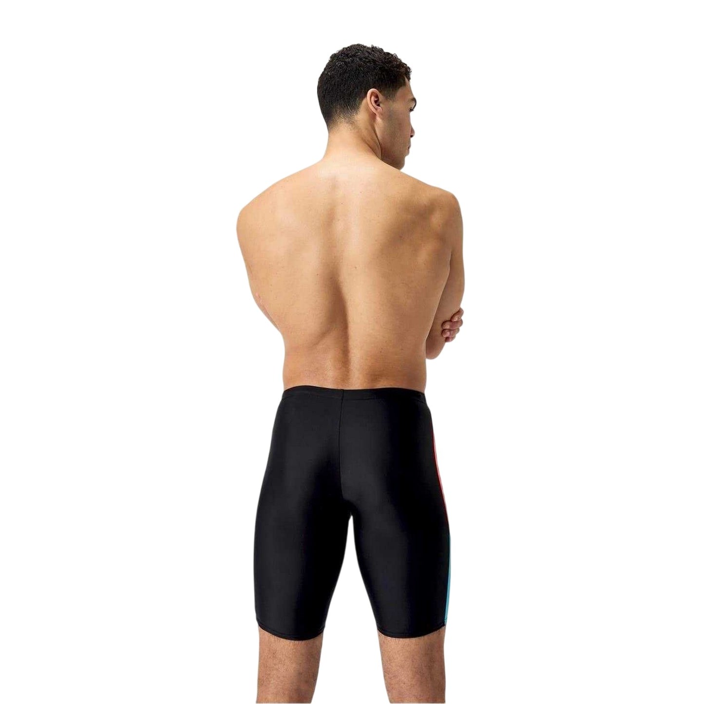 Black - Back - Speedo Mens Dive Swim Shorts