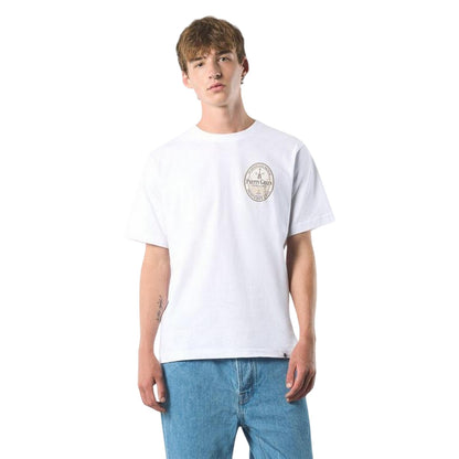 White - Lifestyle - Pretty Green Mens Crew Neck Relaxed Fit Short-Sleeved T-Shirt