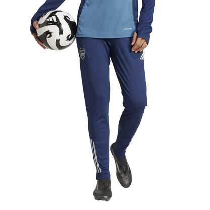 Blue - Pack Shot - Adidas Womens-Ladies Arsenal FC Training Jogging Bottoms
