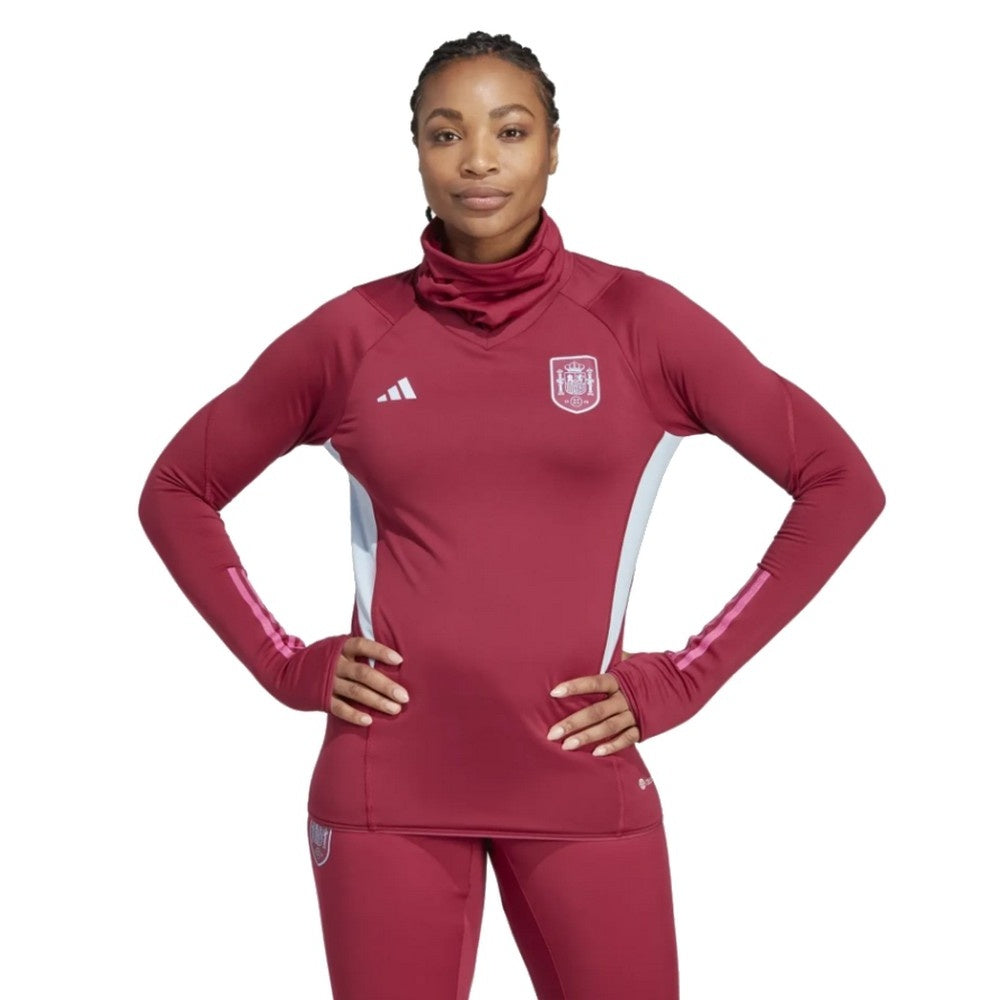 Ruby - Back - Adidas Womens-Ladies Trio 23 Pro Spain Training Top
