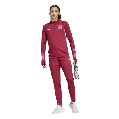 Ruby - Side - Adidas Womens-Ladies Trio 23 Pro Spain Training Top
