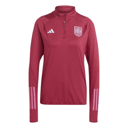Ruby - Front - Adidas Womens-Ladies Trio 23 Pro Spain Training Top