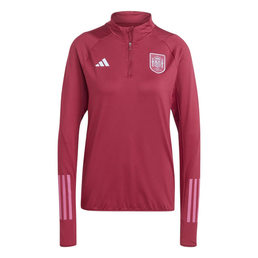 Ruby - Front - Adidas Womens-Ladies Trio 23 Pro Spain Training Top