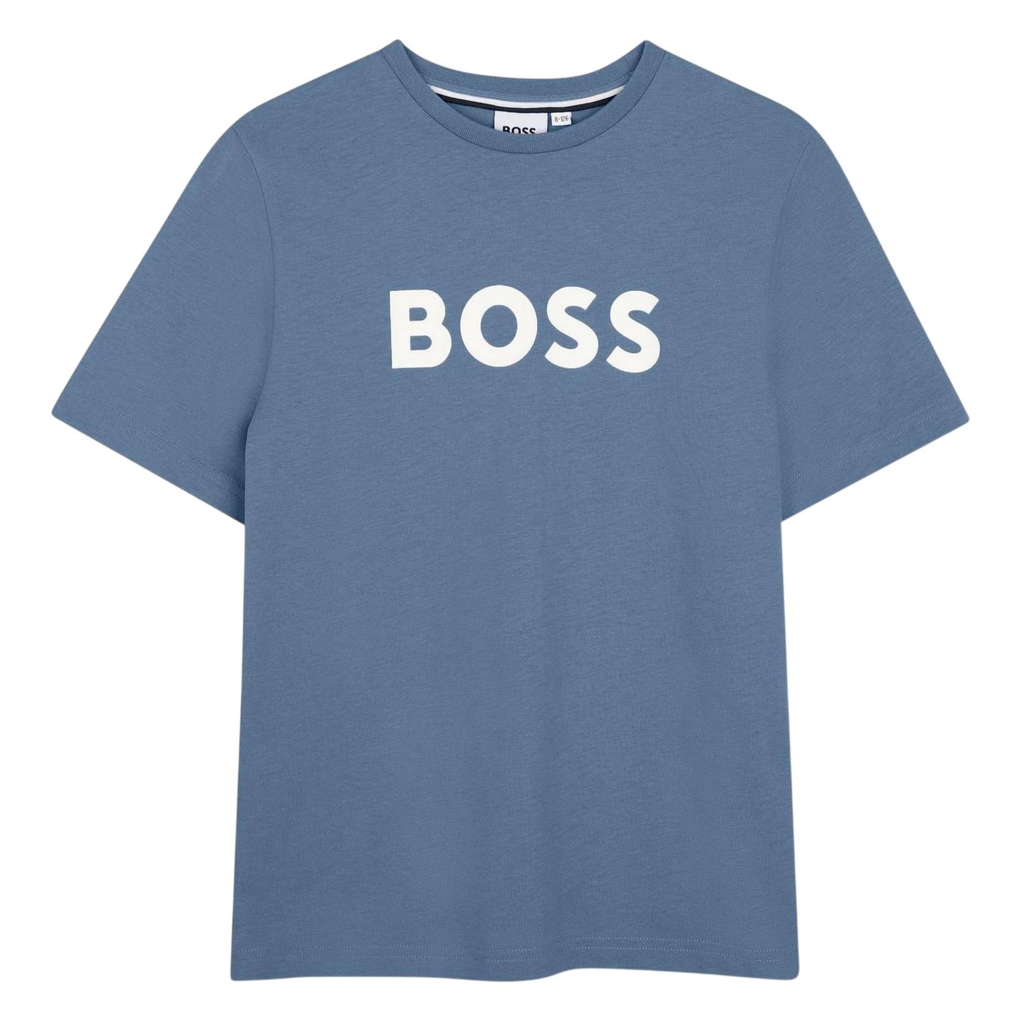 Lavender Blue - Front - Boss Boys Logo 3D Regular Short-Sleeved T-Shirt
