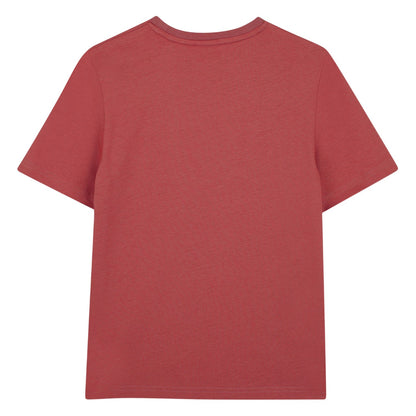 Raspberry - Back - Boss Boys Logo 3D Regular Short-Sleeved T-Shirt