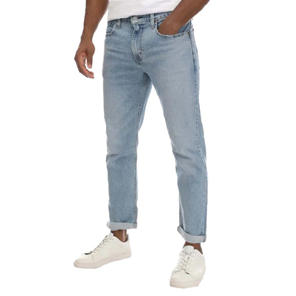 Blue - Front - Levis Mens 502 Hi Ball Tapered Leg Jeans