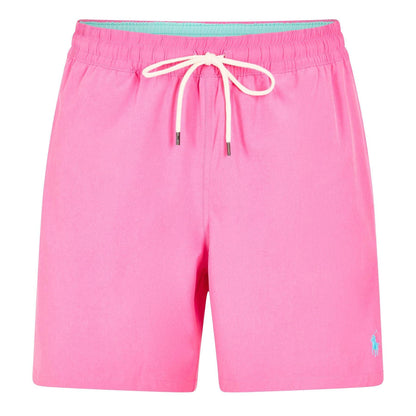 Pink - Front - Ralph Lauren Mens Traveller Swim Shorts