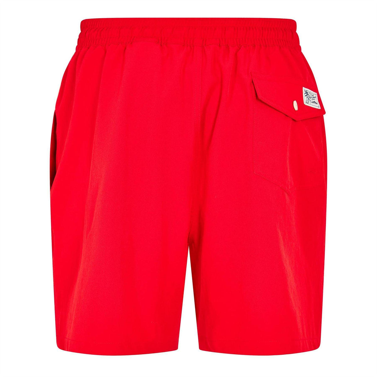 Red - Back - Ralph Lauren Mens Traveller Swim Shorts