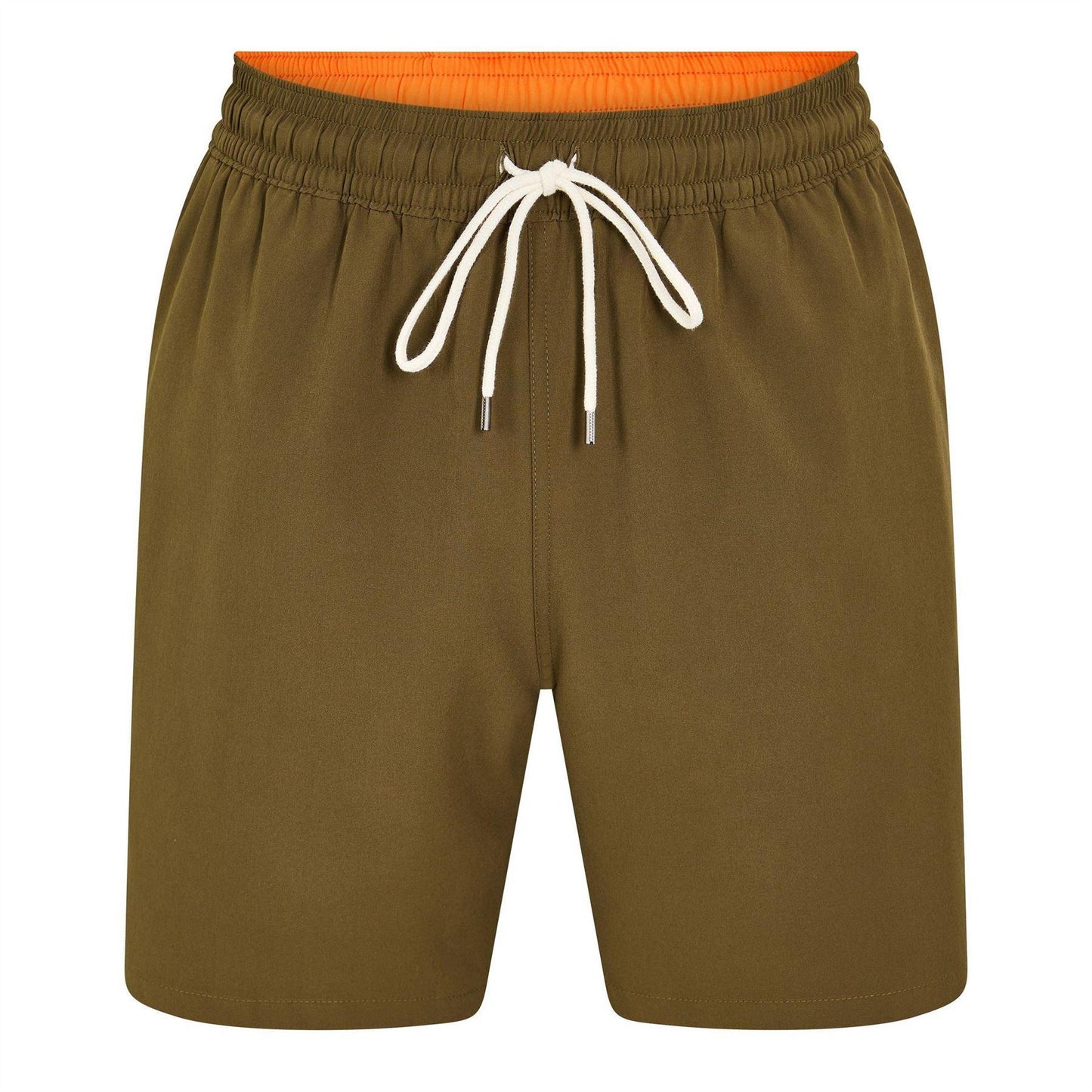 Olive - Front - Ralph Lauren Mens Traveller Swim Shorts