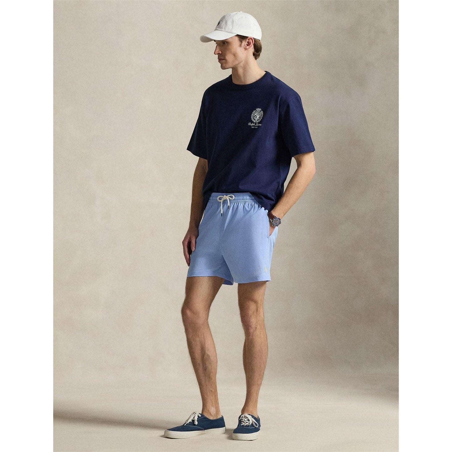 Blue - Pack Shot - Ralph Lauren Mens Traveller Swim Shorts