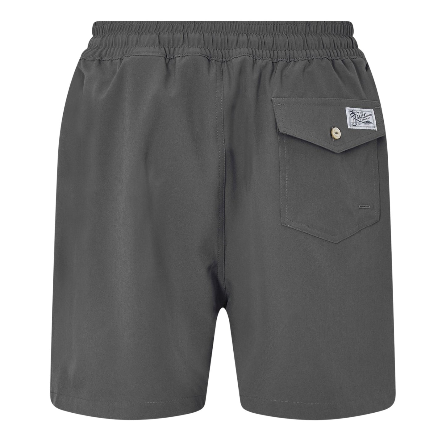 Grey - Back - Ralph Lauren Mens Traveller Swim Shorts