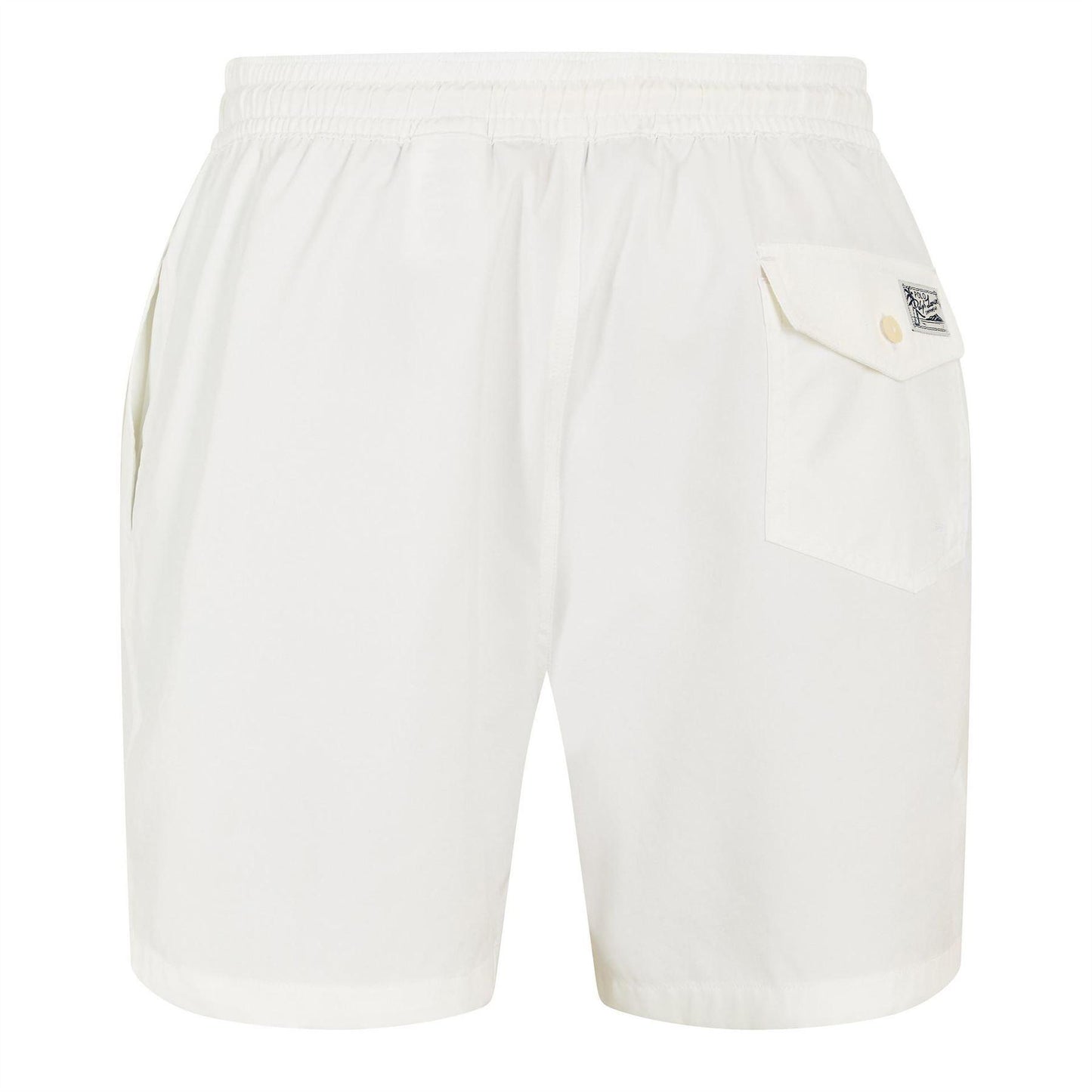 White - Back - Ralph Lauren Mens Traveller Swim Shorts