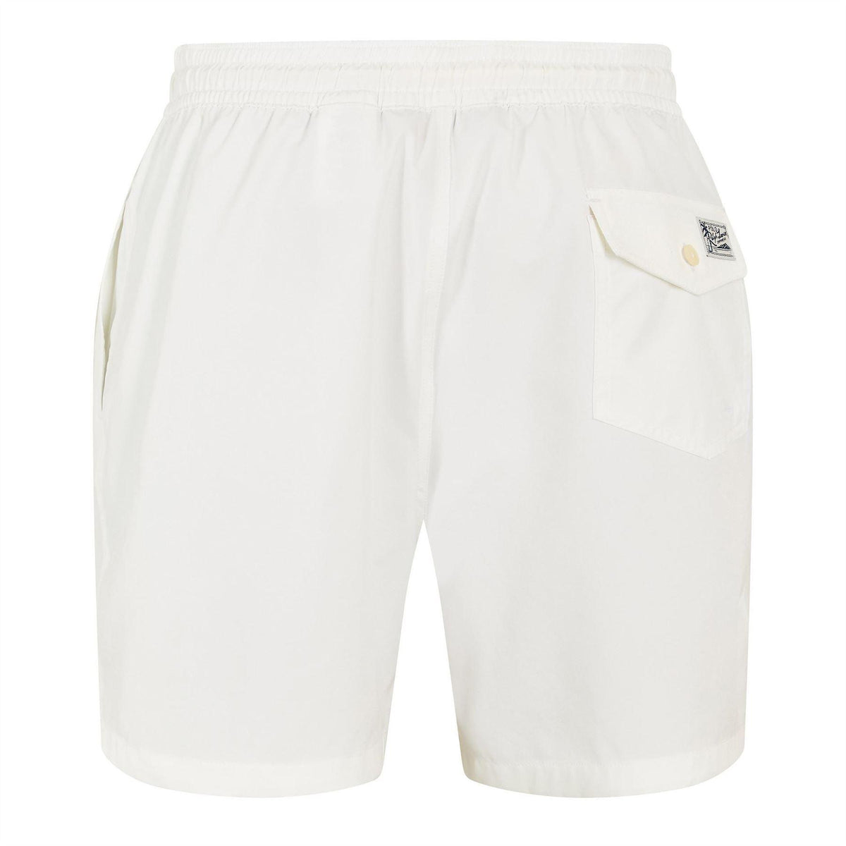 White - Back - Ralph Lauren Mens Traveller Swim Shorts