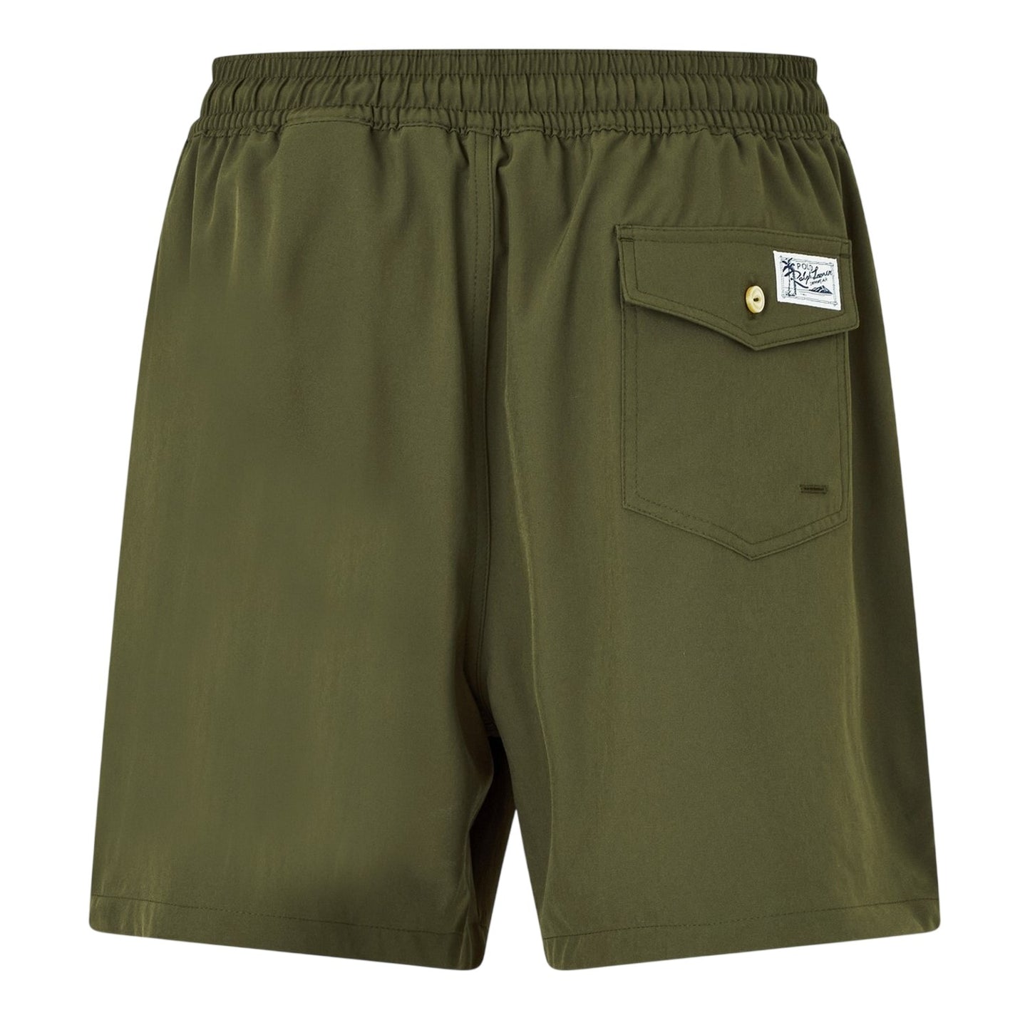 New Olive - Back - Ralph Lauren Mens Traveller Swim Shorts
