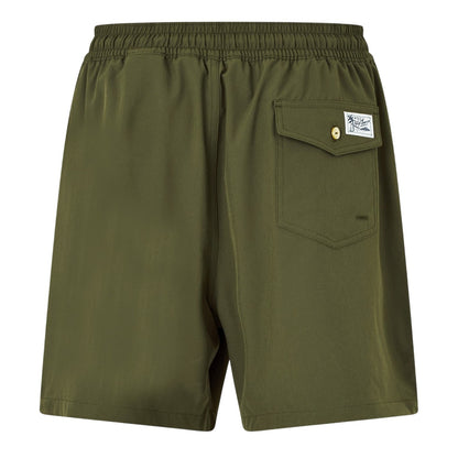 New Olive - Back - Ralph Lauren Mens Traveller Swim Shorts