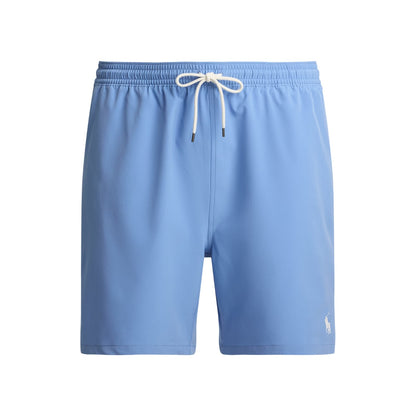 Light Blue - Front - Ralph Lauren Mens Traveller Swim Shorts