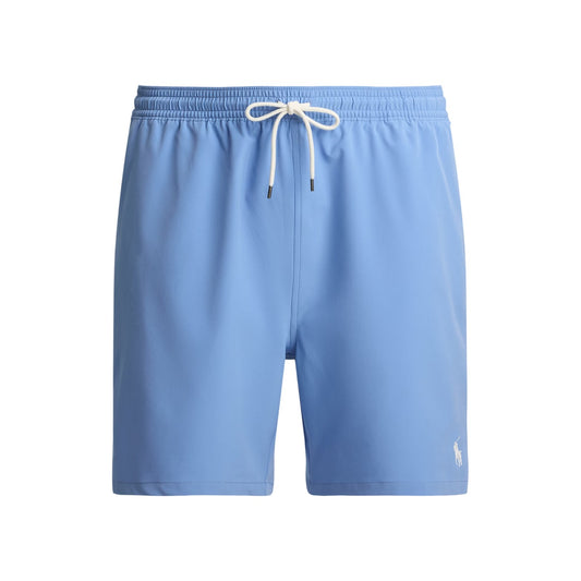 Light Blue - Front - Ralph Lauren Mens Traveller Swim Shorts