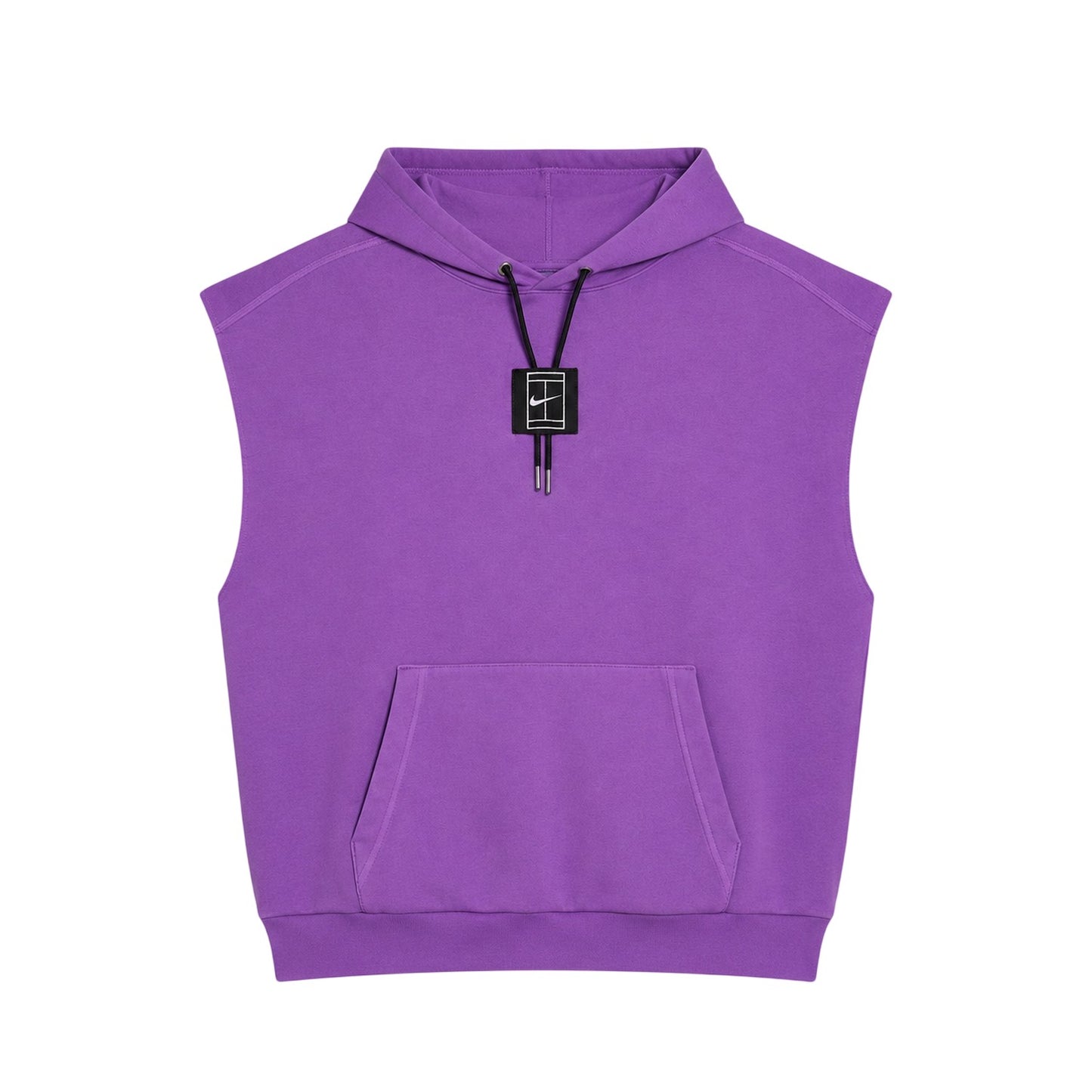 Violet-Black - Front - Nike Mens Court Slam Sleeveless Hoodie