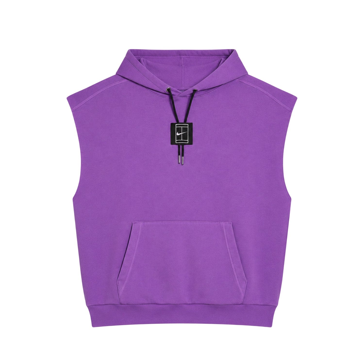Violet-Black - Front - Nike Mens Court Slam Sleeveless Hoodie
