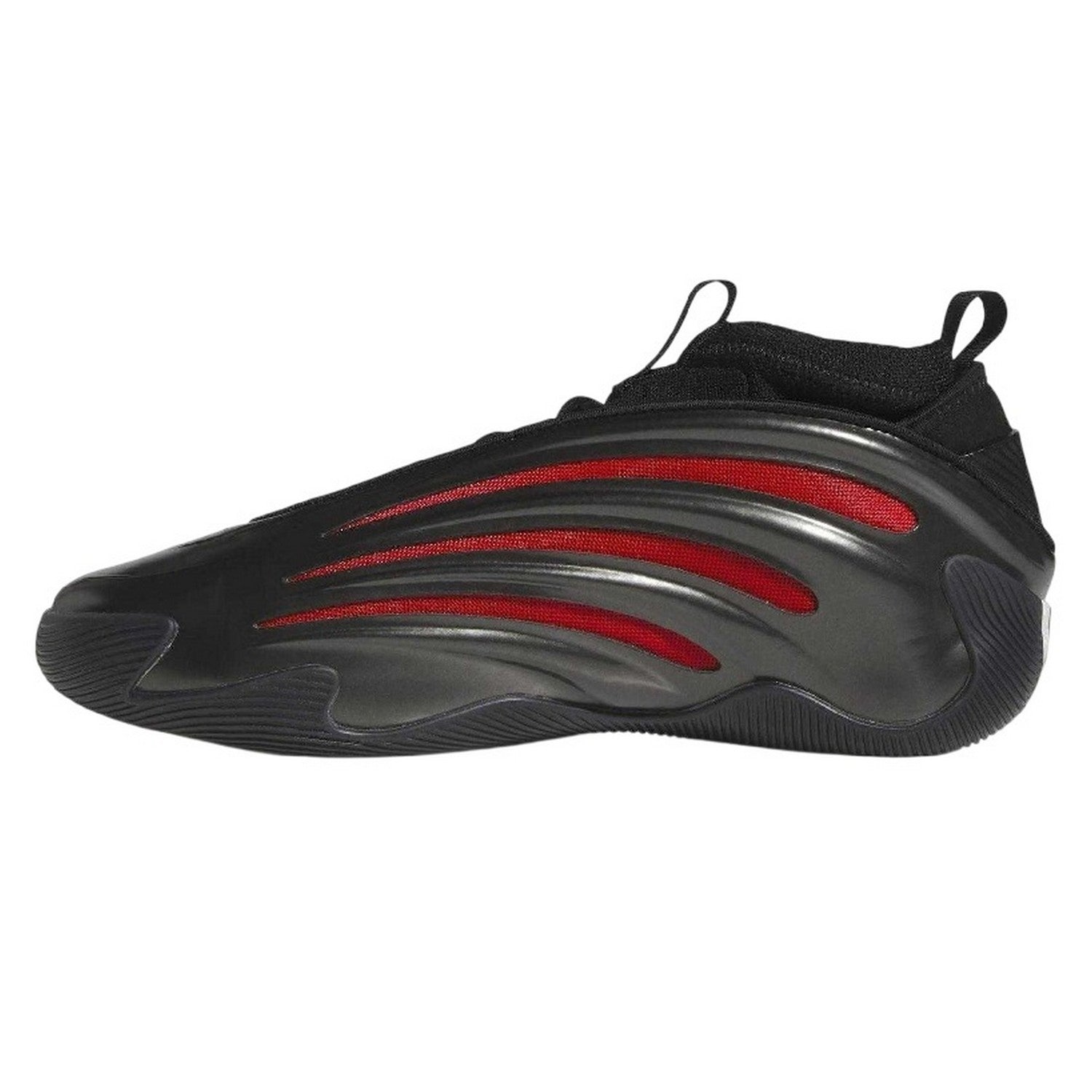 Black-Red - Side - Adidas Mens Harden Volume 9 Basketball Shoes