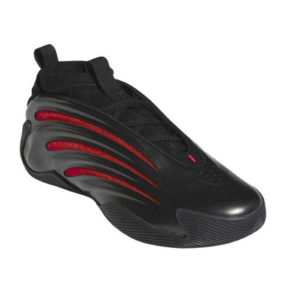 Black-Red - Front - Adidas Mens Harden Volume 9 Basketball Shoes