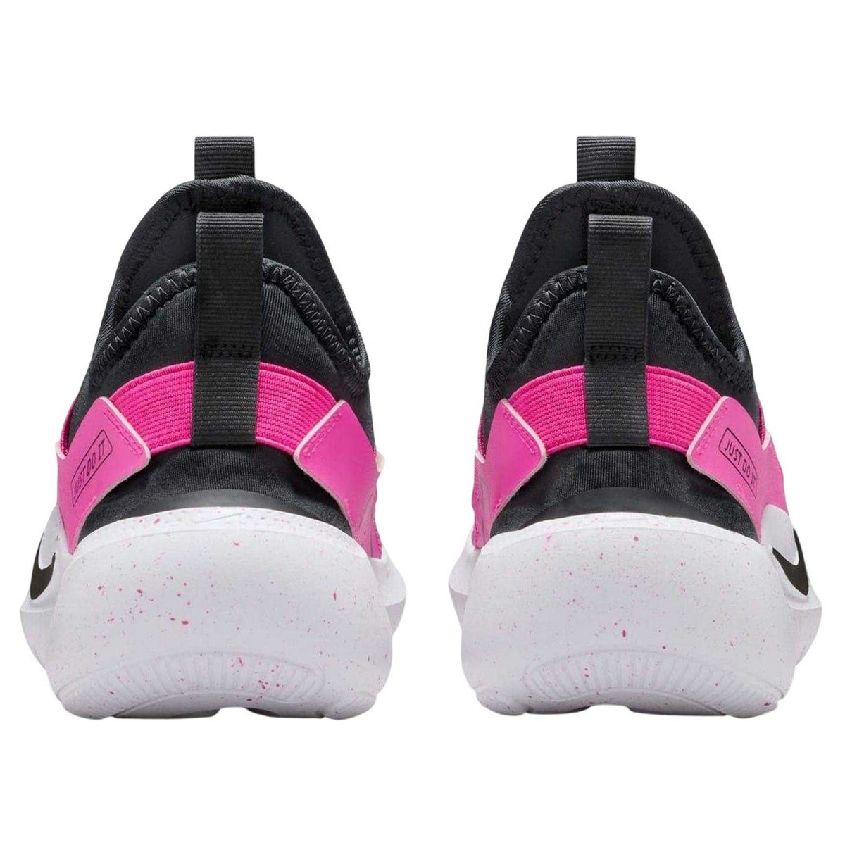 Black-Pink - Back - Nike Childrens-Kids Flex Trainers