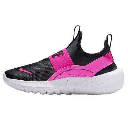 Black-Pink - Side - Nike Childrens-Kids Flex Trainers