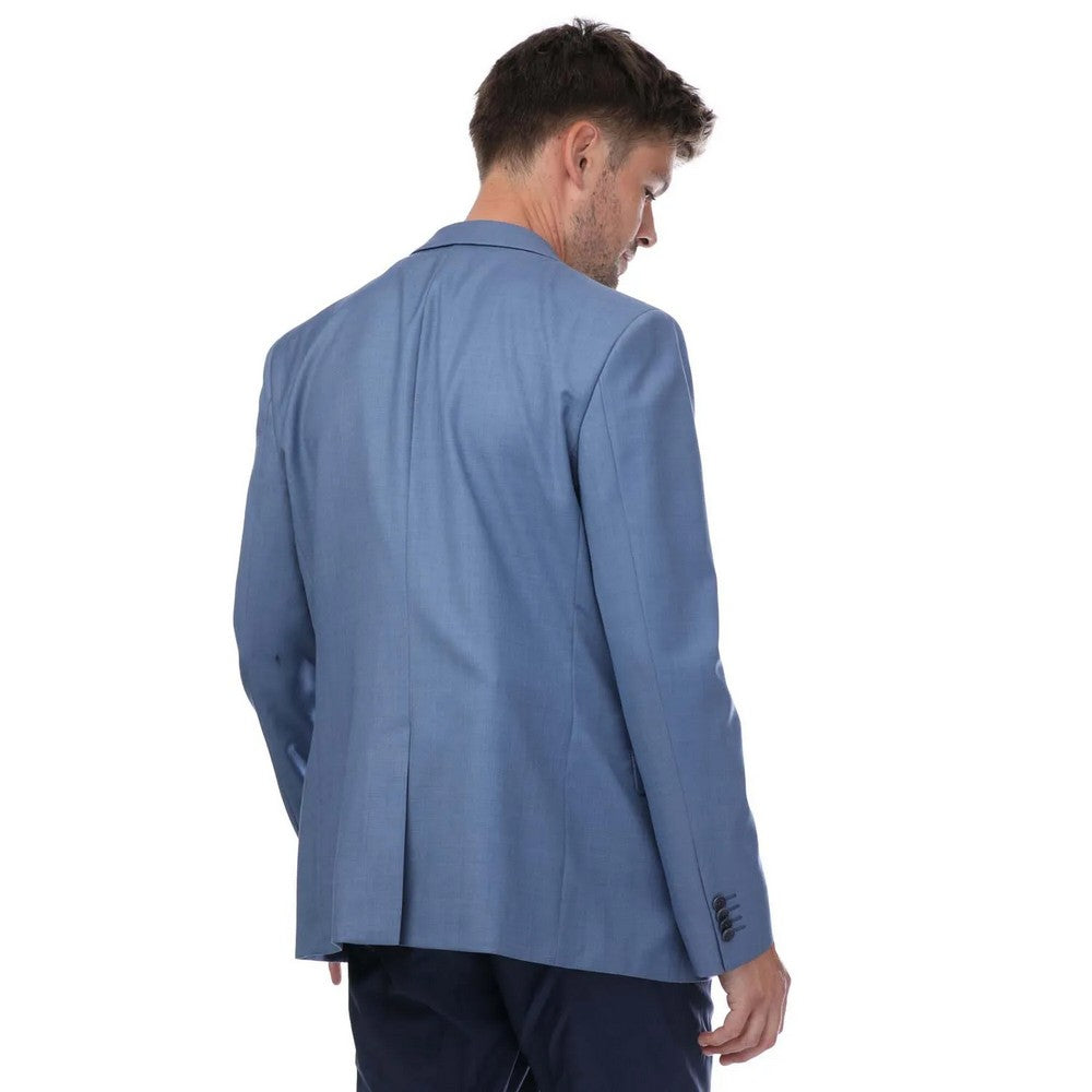 Blue - Back - Ted Baker Mens Drosejs Single-Breasted Blazer