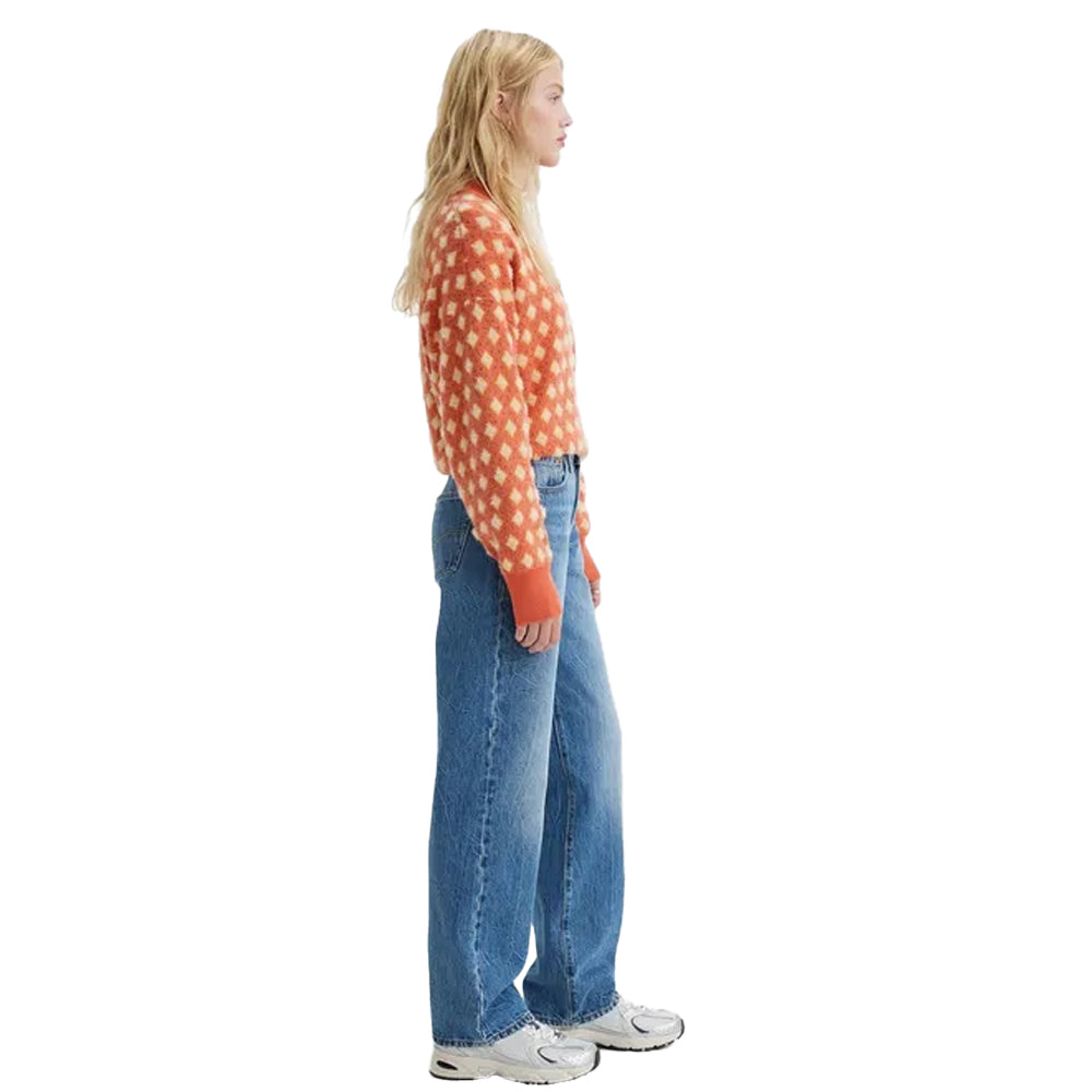 Denim - Side - Levis Womens-Ladies 501 90s Jeans