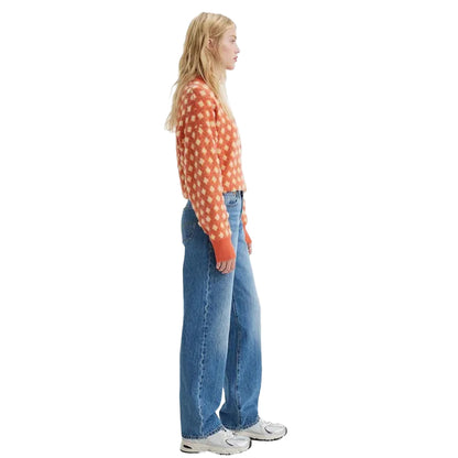 Denim - Side - Levis Womens-Ladies 501 90s Jeans