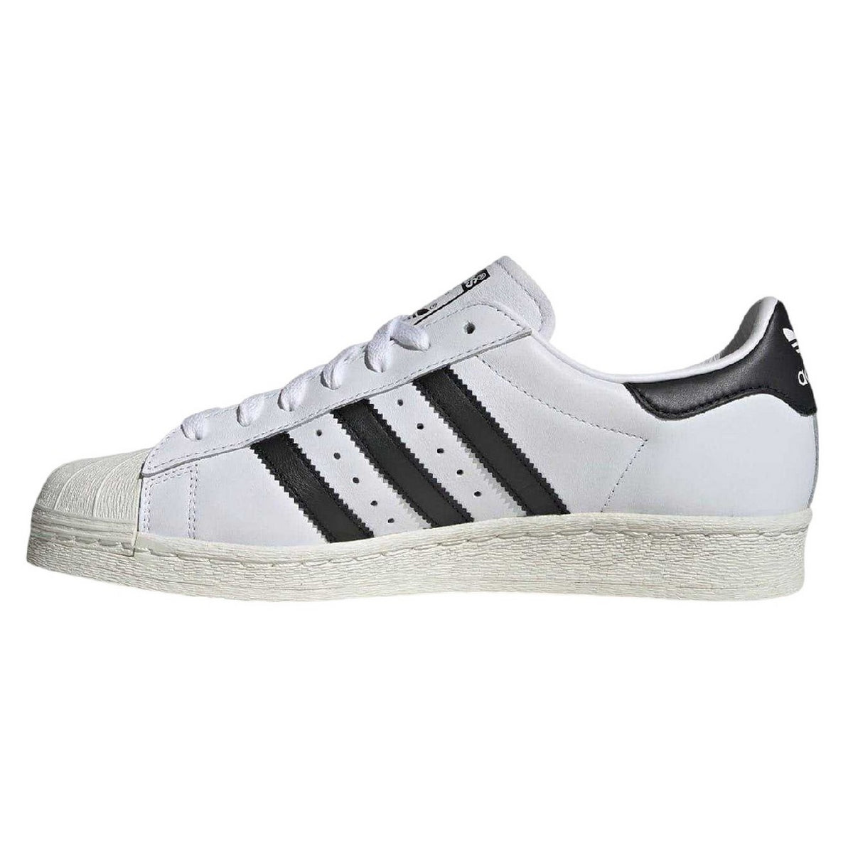 White-Black - Side - Adidas Womens-Ladies Originals Superstar Leather Trainers