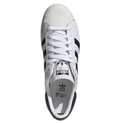 White-Black - Lifestyle - Adidas Womens-Ladies Originals Superstar Leather Trainers