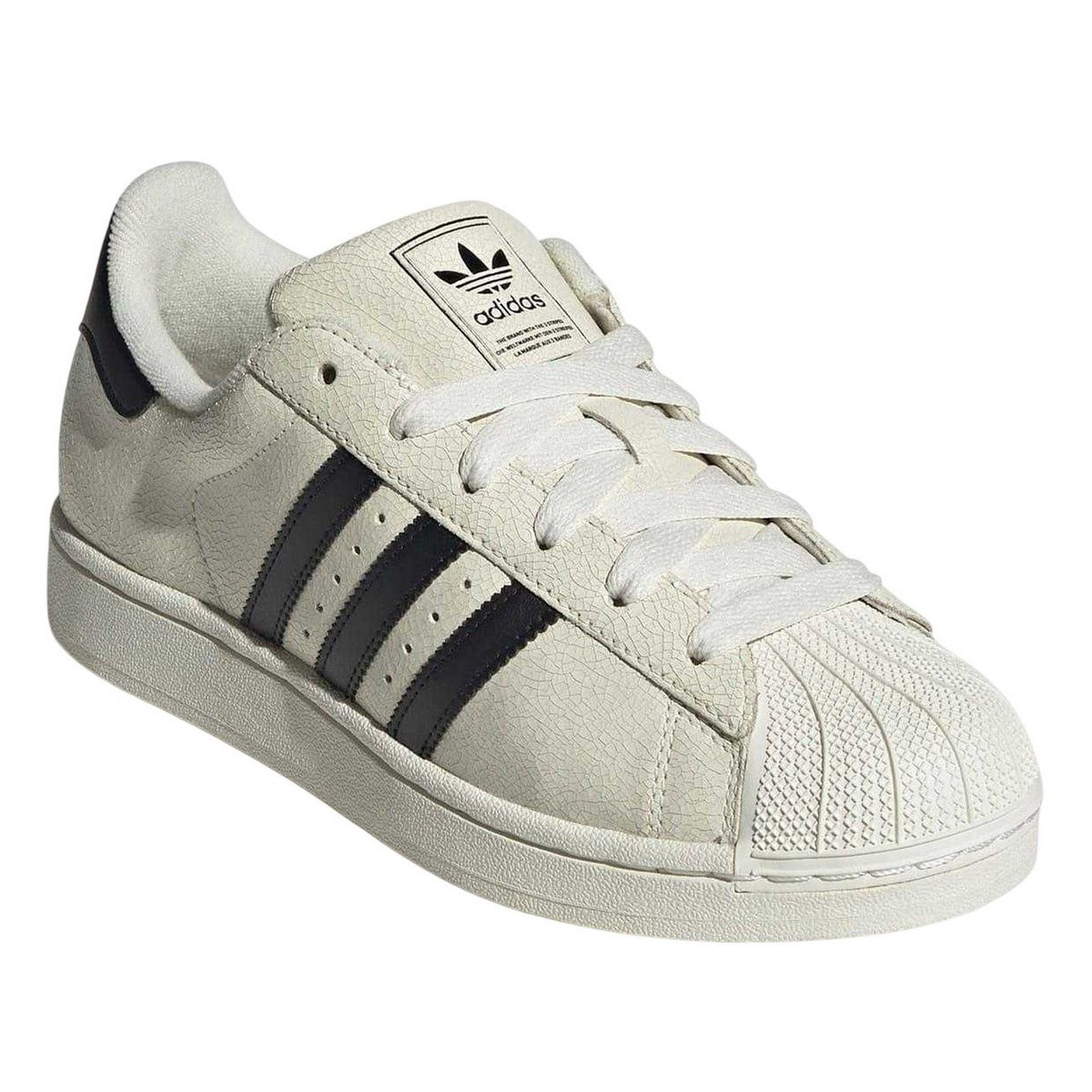 Off White - Front - Adidas Womens-Ladies Originals Superstar Leather Trainers