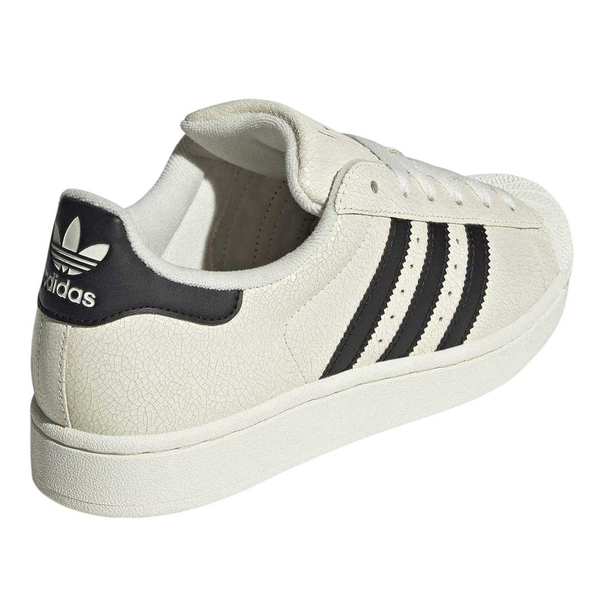 Off White - Back - Adidas Womens-Ladies Originals Superstar Leather Trainers