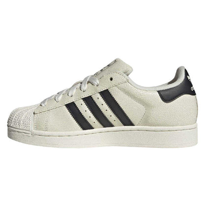 Off White - Side - Adidas Womens-Ladies Originals Superstar Leather Trainers