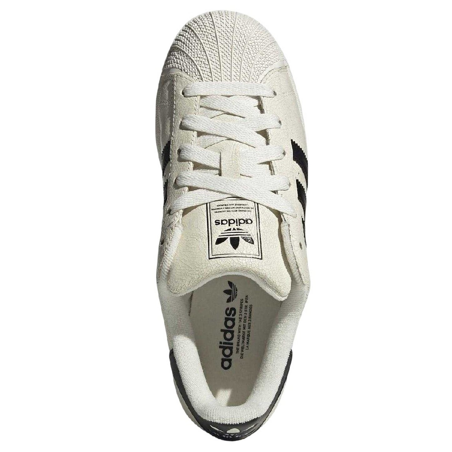 Off White - Lifestyle - Adidas Womens-Ladies Originals Superstar Leather Trainers